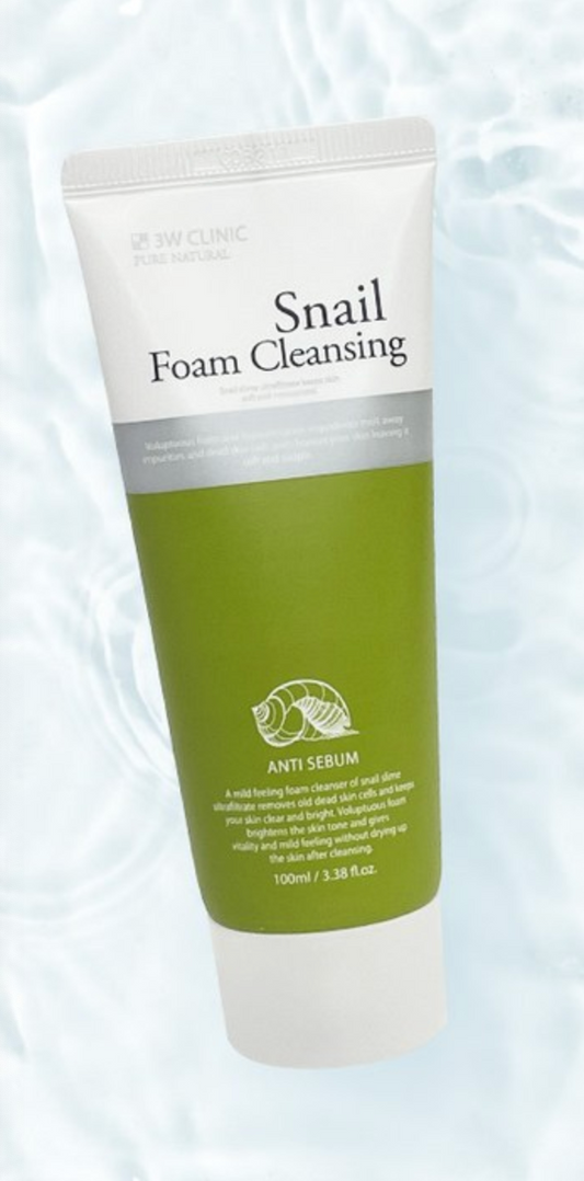 3W Clinic Snail Foam Cleansing