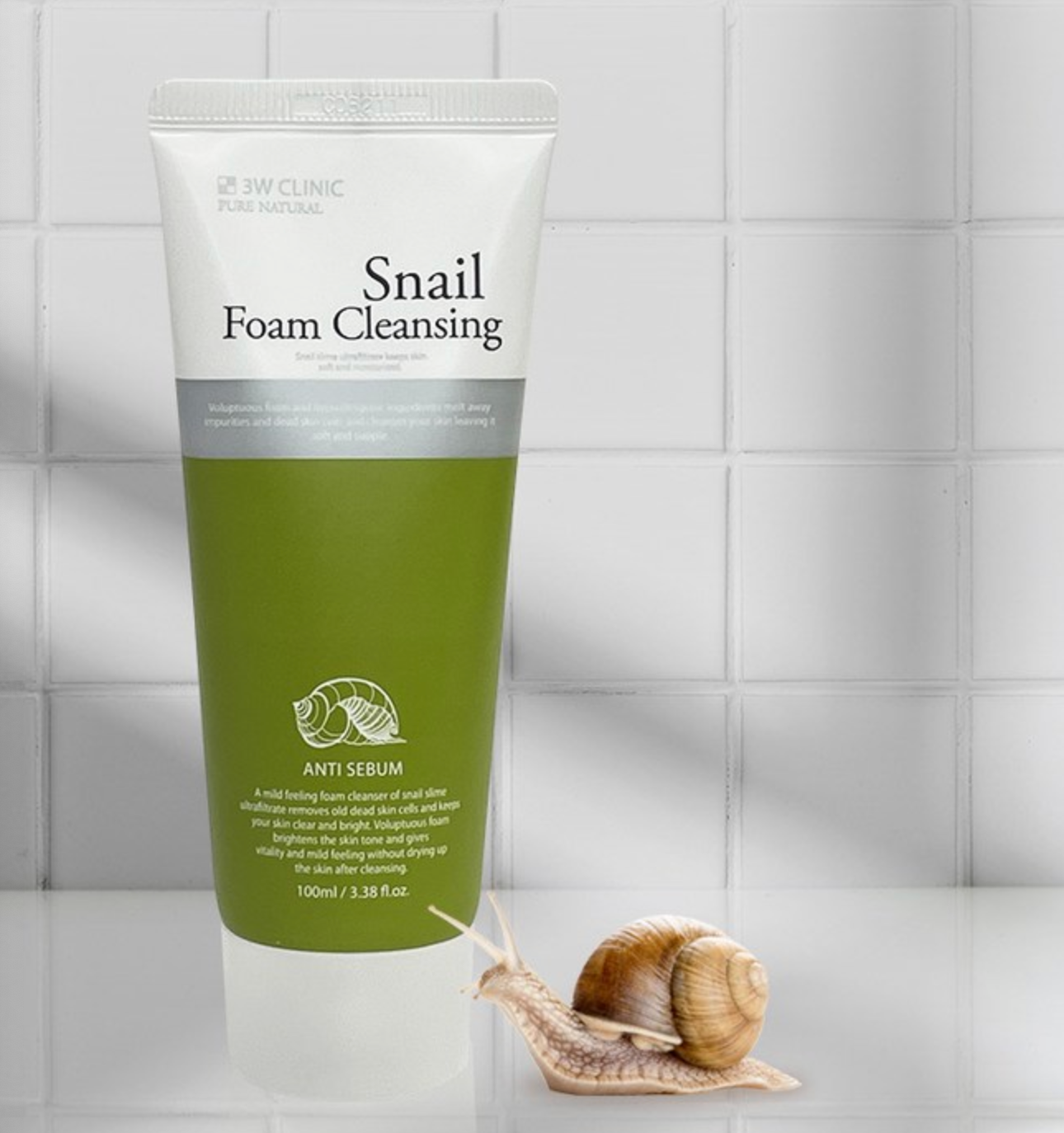 3W Clinic Snail Foam Cleansing