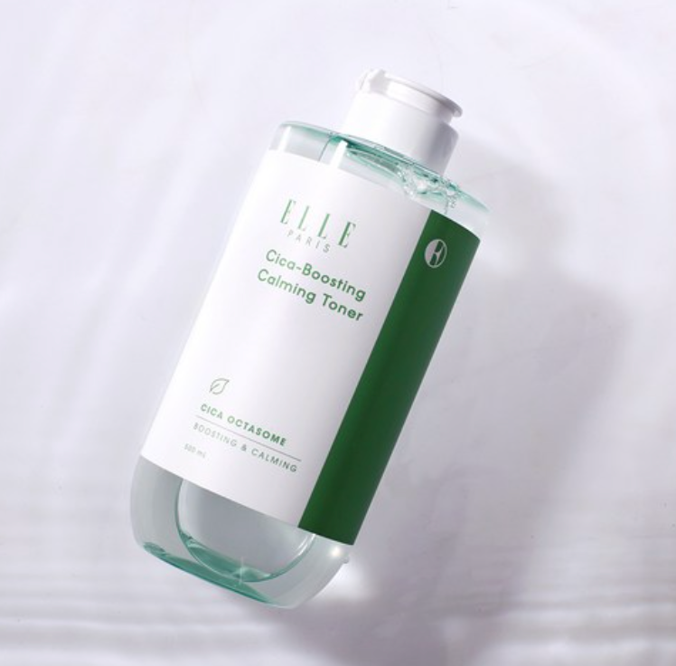 ELLE PARIS Cica-Boosting Calming Toner, 500ml